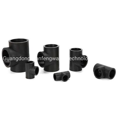 Equal Round Head Code Plastic PE Pipe Fittings For Bathroom Custom Size