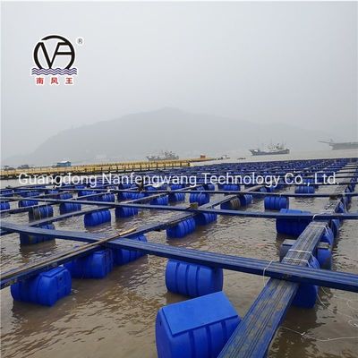 Green And Yellow Pontoon Cage Fish Net Cage Fish Culture With Customization