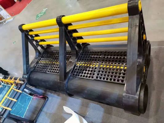 Black and Yellow Round Fish Cage for Tilapia Farming in Deepsea Diameter 10m 60m