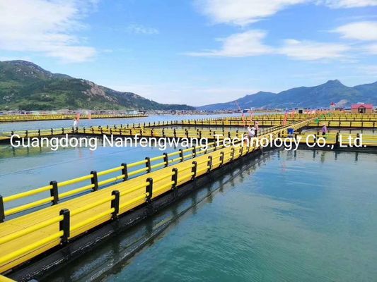 Ocean Lake Floating Leisure Cage Platform and Walkway Delivery Detail Two Weeks After Receiving Deposit