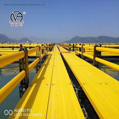 HDPE Net Cage Leisure Fish Cage Black and Yellow for Deep Sea Fish Culture