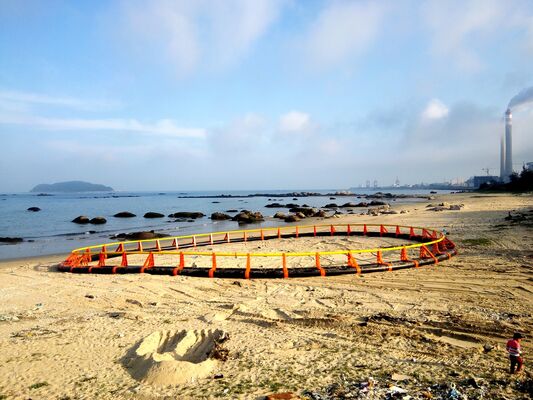 Round HDPE Floating Fish Cage For Lake Reservoir Aquaculture