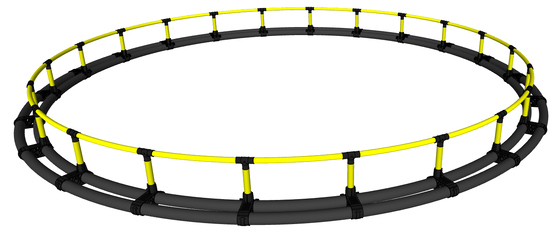 Complete Specs Of 12m Diameter HDPE Round Fish Cage For Commercial Fish Farm