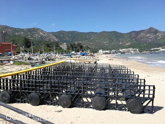 HDPE floating fish cage is designed for aquaculture and recreational fishing
