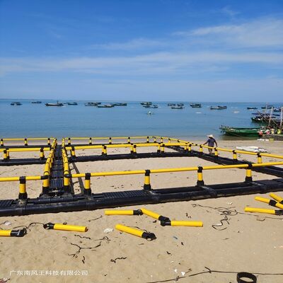 Modular PE Square Fish Cage Floating Platform For Coastal Aquaculture