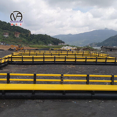 Fish Cage System Integrated with Working Floating Platform