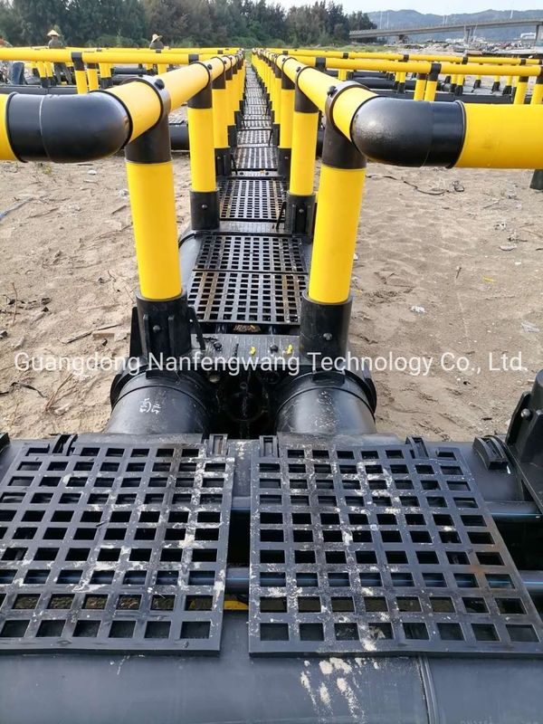 HDPE Pipe Floating Fish Cage 4X4m Square For Lake Or River Cage Fish Farming