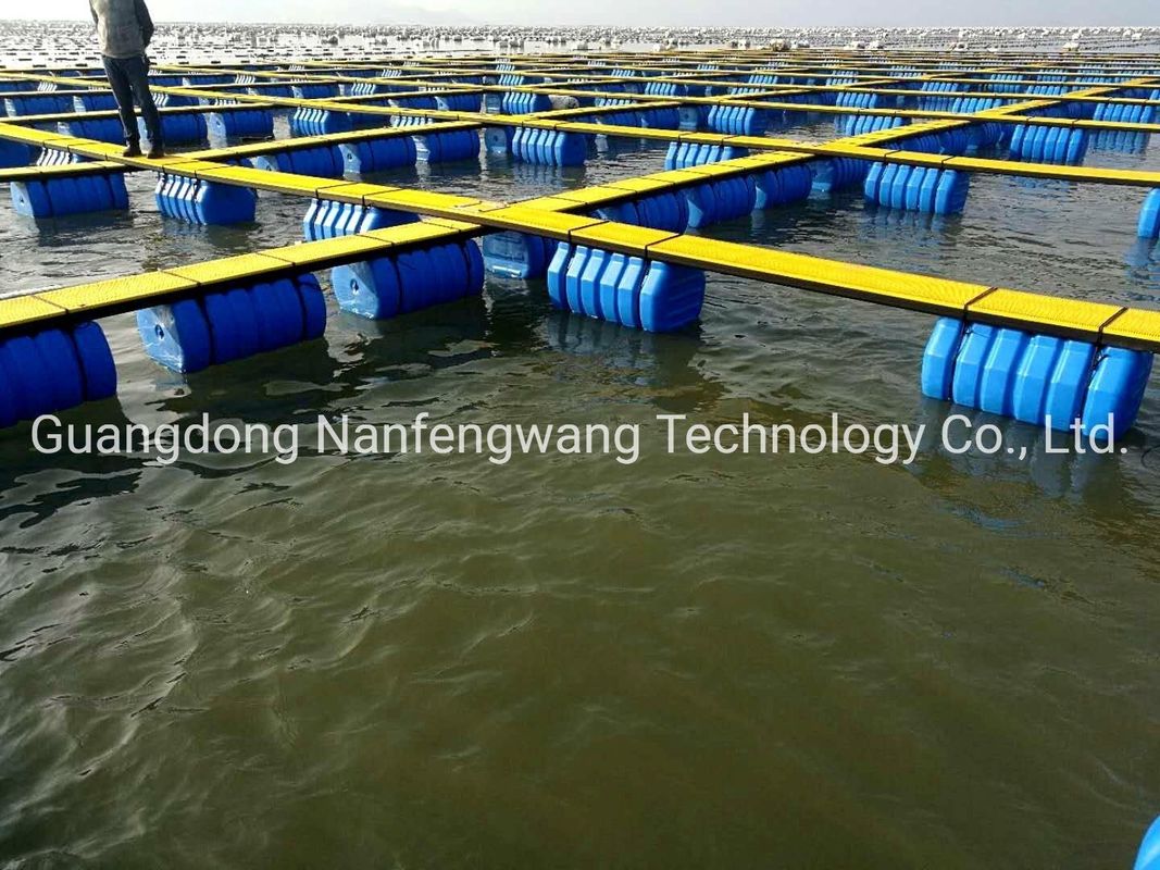 Flexible Floating Fish Cage HDPE Pontoon Cubes For Deep Sea Ocean
