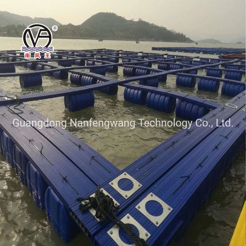 Green And Yellow Pontoon Cage Fish Net Cage Fish Culture With Customization