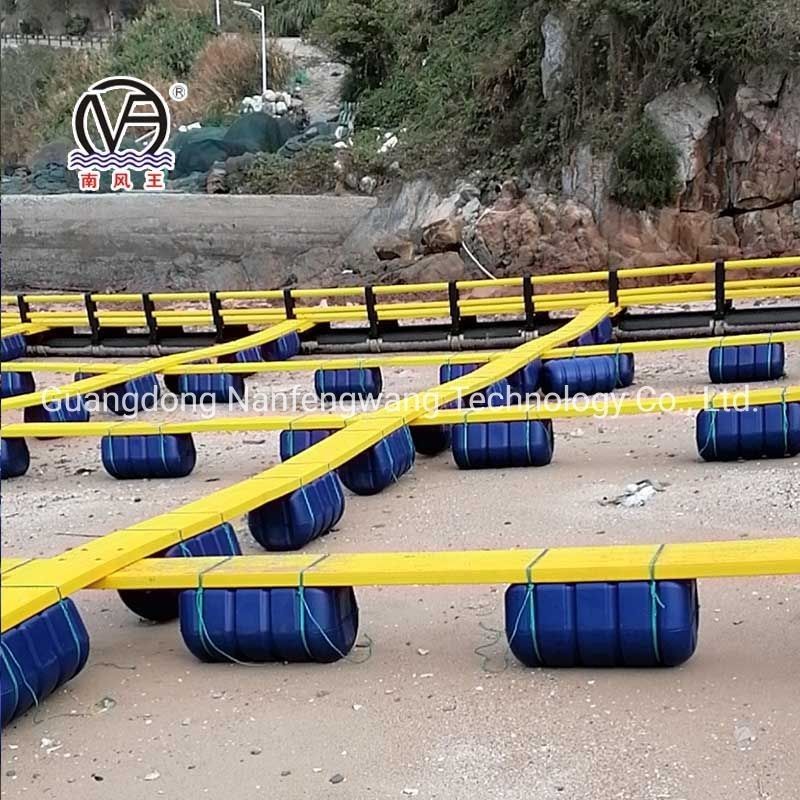 HDPE Net Buoy Fish Floating Cage Square Customization Diameter 10m - 60m