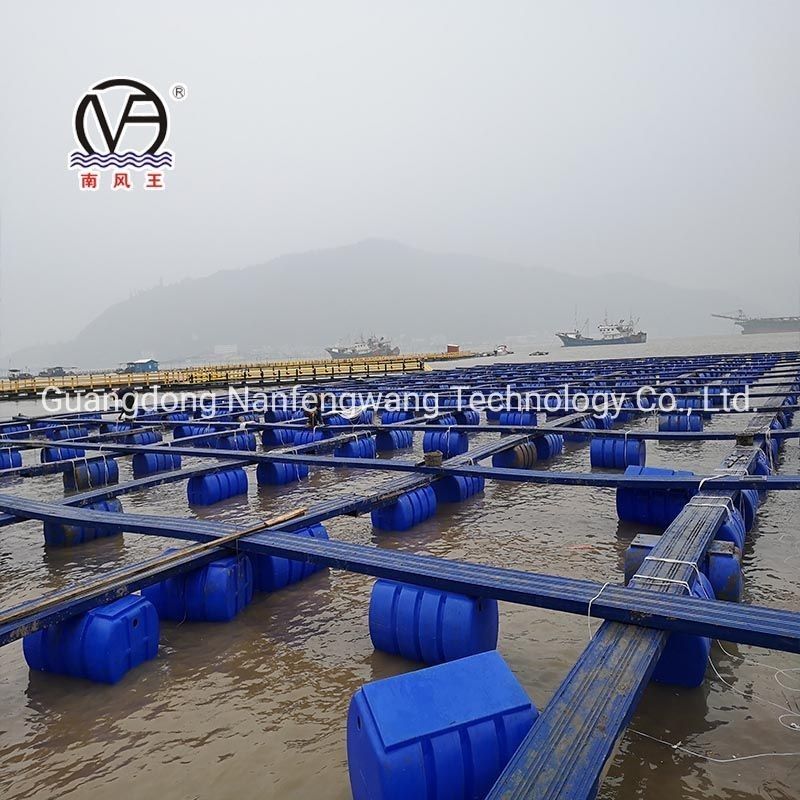 Lake River Aquaculture HDPE Pontoon With Green And Yellow Color
