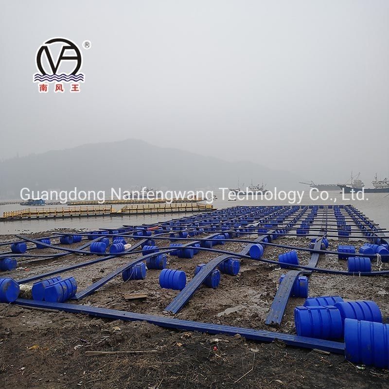Lake River Aquaculture HDPE Pontoon With Green And Yellow Color
