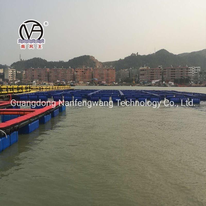 HDPE Aquaculture Pontoon Buoy Fish Cage Diameter 10m 60m For Farming Machinery