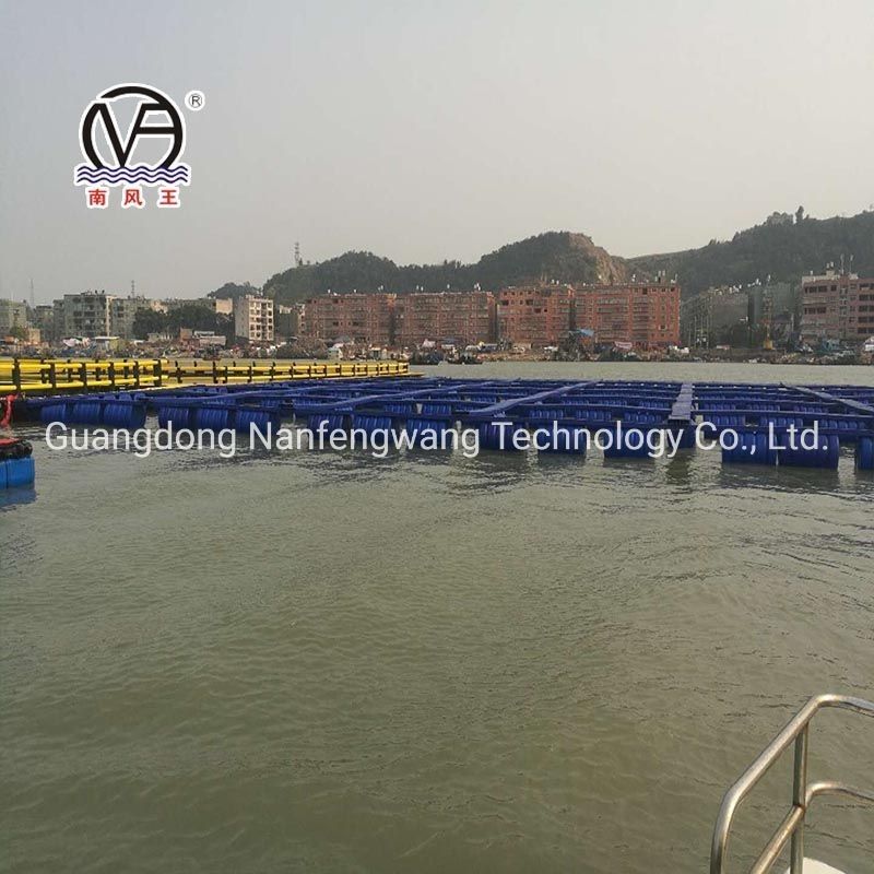 HDPE Aquaculture Pontoon Buoy Fish Cage Diameter 10m 60m For Farming Machinery