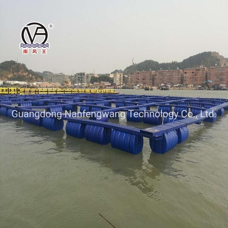 HDPE Aquaculture Pontoon Buoy Fish Cage Diameter 10m 60m For Farming Machinery