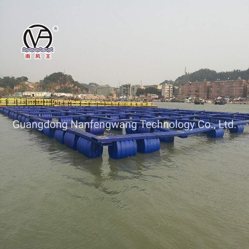 HDPE Aquaculture Pontoon Buoy Fish Cage Diameter 10m 60m For Farming Machinery