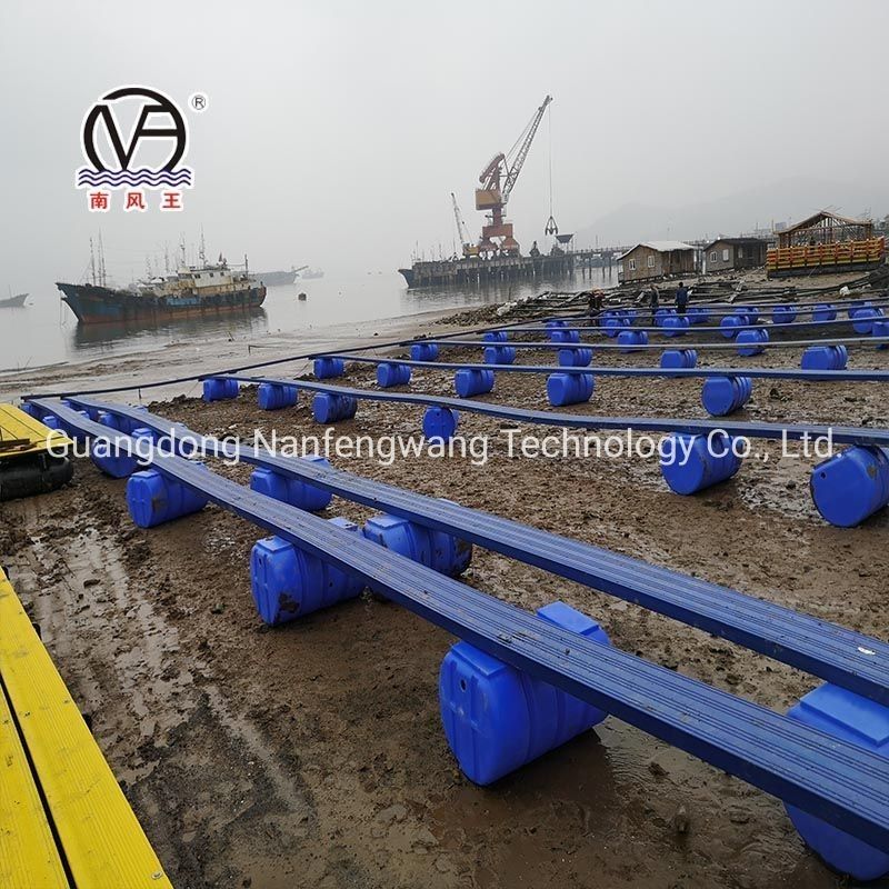 Square Pontoon Aquaculture Fish Cage Customization Diameter 10m - 60m