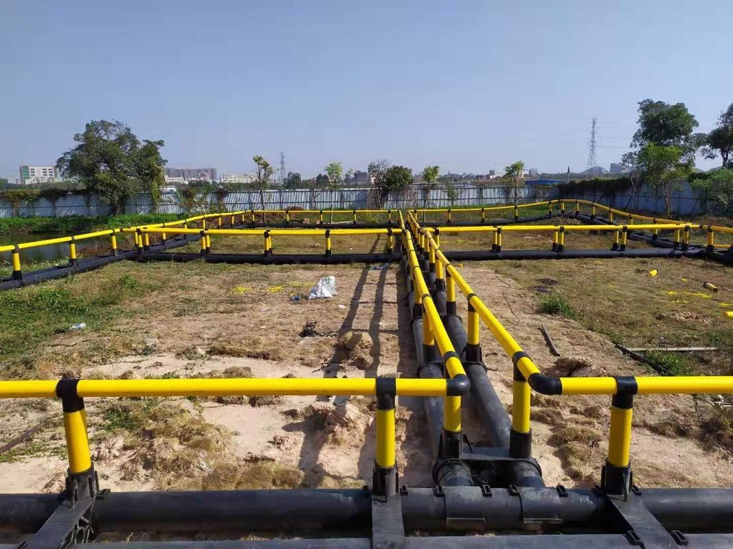 Bracket Square Deep Sea Fish Farming Floating Net Cages with 450mm Floating Pipe