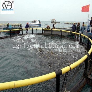 Fishing Auxiliary Machinery Type Auxiliary Winch HDPE Deepsea Floating Fish Farming Cage Black and Yellow