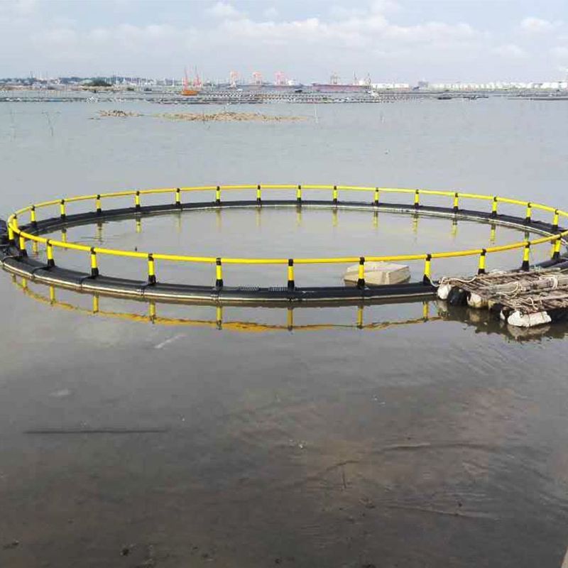 Anti Wave Wind Current HDPE Pipe Cage Floating for Fish Farm 200mm/250mm/315mm/350mm/400mm Floating Pipe Diameter 10m 50m
