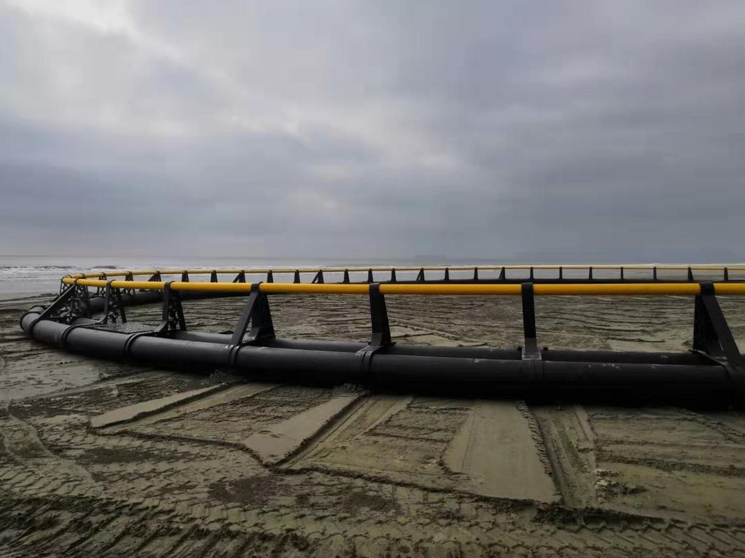 Black and Yellow Floating Fish Farming Net Cage Customized in Kenya