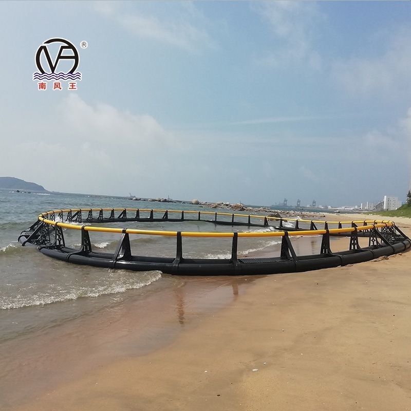 Deep Sea Aquaculture HDPE Super Strong Cage with 10m 60m Diameter and ISO9001 2008 Certification