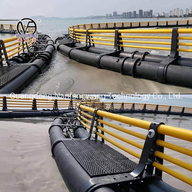 PE Super Cage for Deep-Water Fishery and Aquaculture Floating Pipe 200mm Diameter 10m 60m