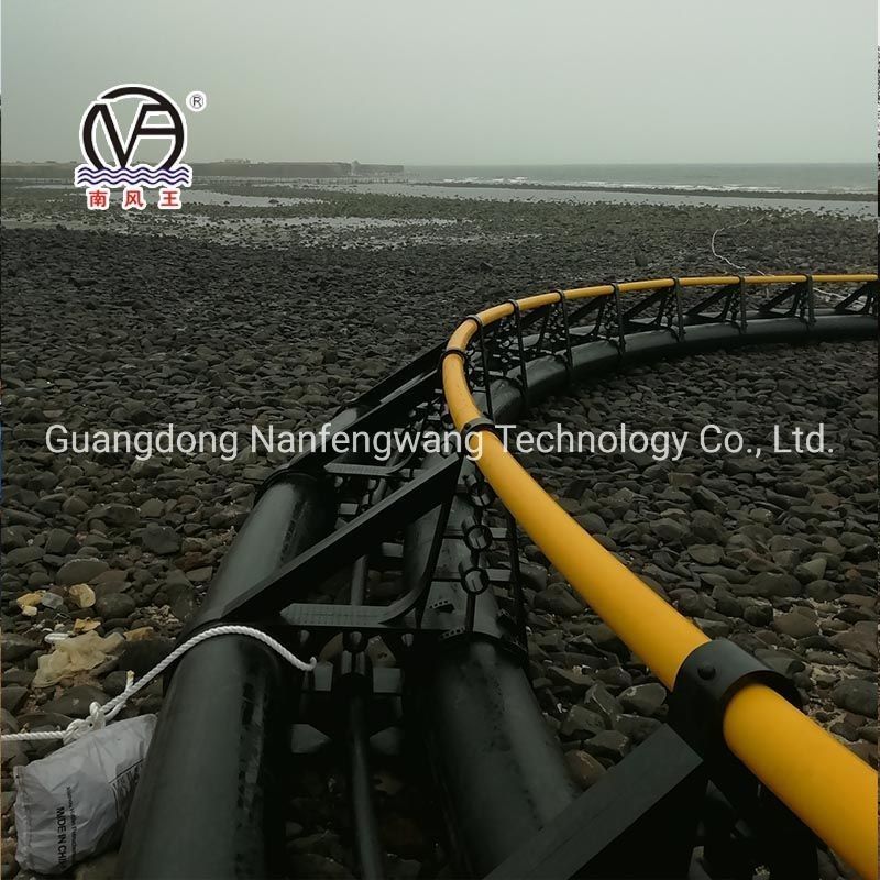 Fishery Breeding Anti Wind Wave Floating Black and Yellow PE Deep-Sea Fish Cage Customization with Customization