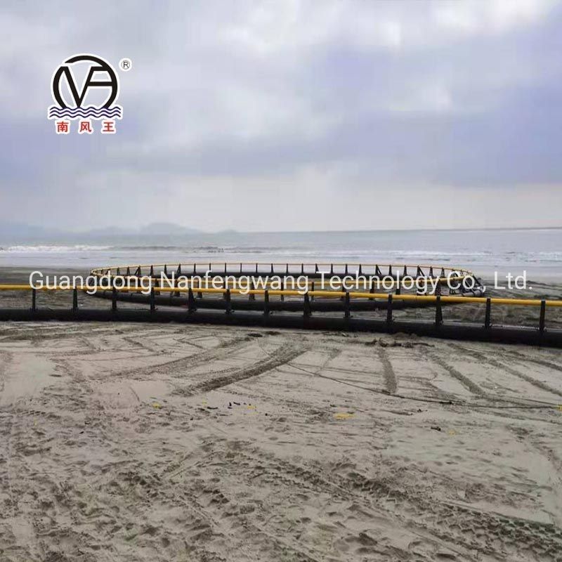 Fishery Breeding Anti Wind Wave Floating Black and Yellow PE Deep-Sea Fish Cage Customization with Customization