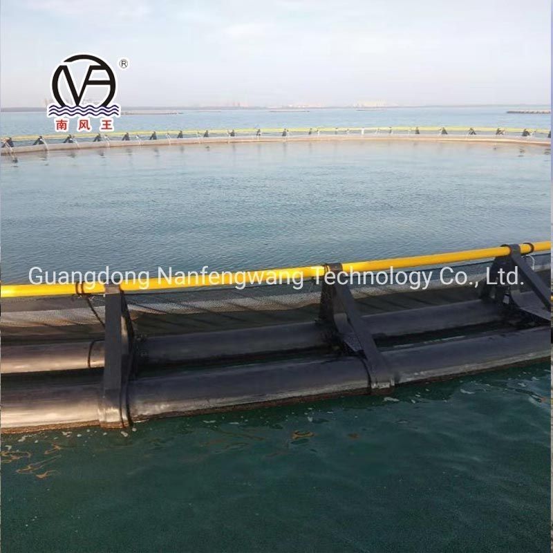 Fishery Breeding Anti Wind Wave Floating Black and Yellow PE Deep-Sea Fish Cage Customization with Customization