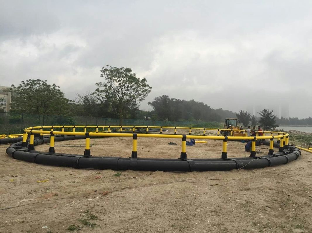 Fish Farming Aquaculture Net Cage Diameter 20m With Floating Pipe 200mm/450mm/500mm