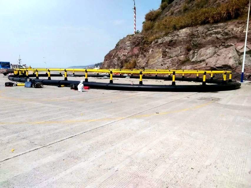 HDPE Circular Floating Net Cage Frame Black And Yellow For Breeding Fish