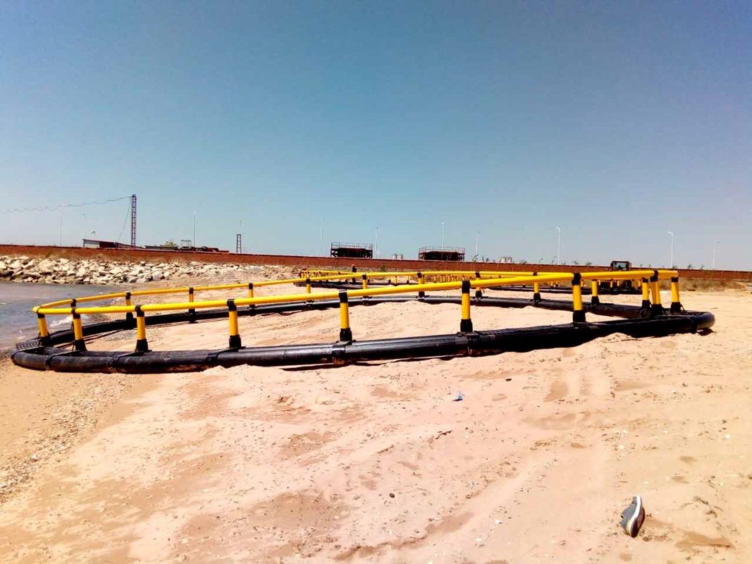 HDPE Circular Fish Farming Cage 30m Diameter For Aquaculture And Customization