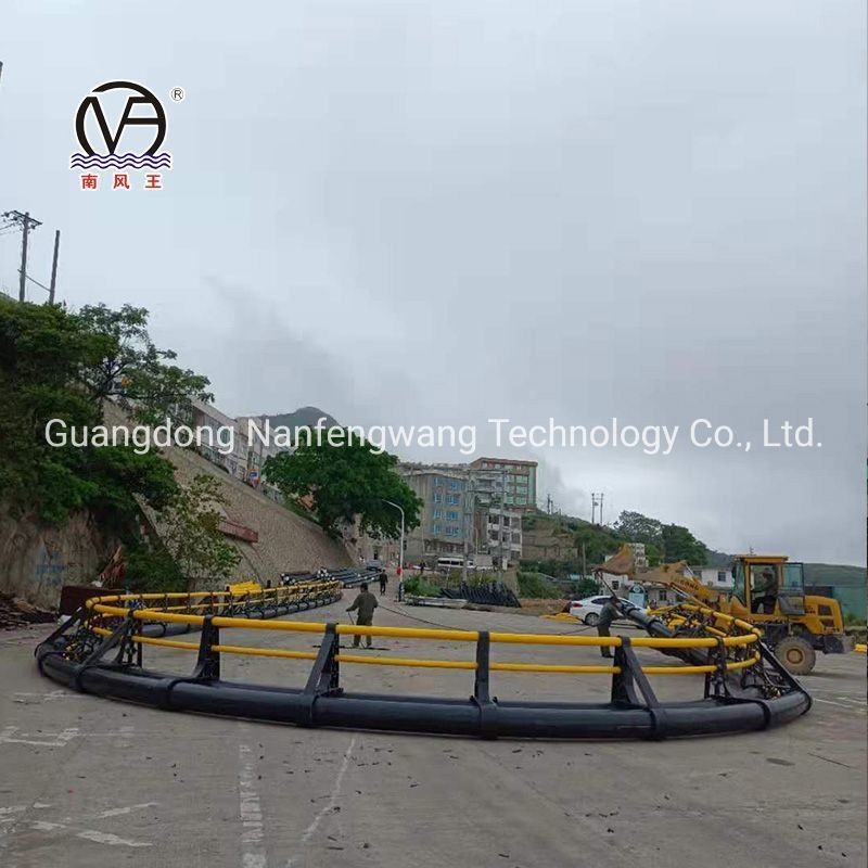 HDPE Reinforced Deep Water Aquaculture Cage with ISO9001 2008 Certification Diameter 10m 60m