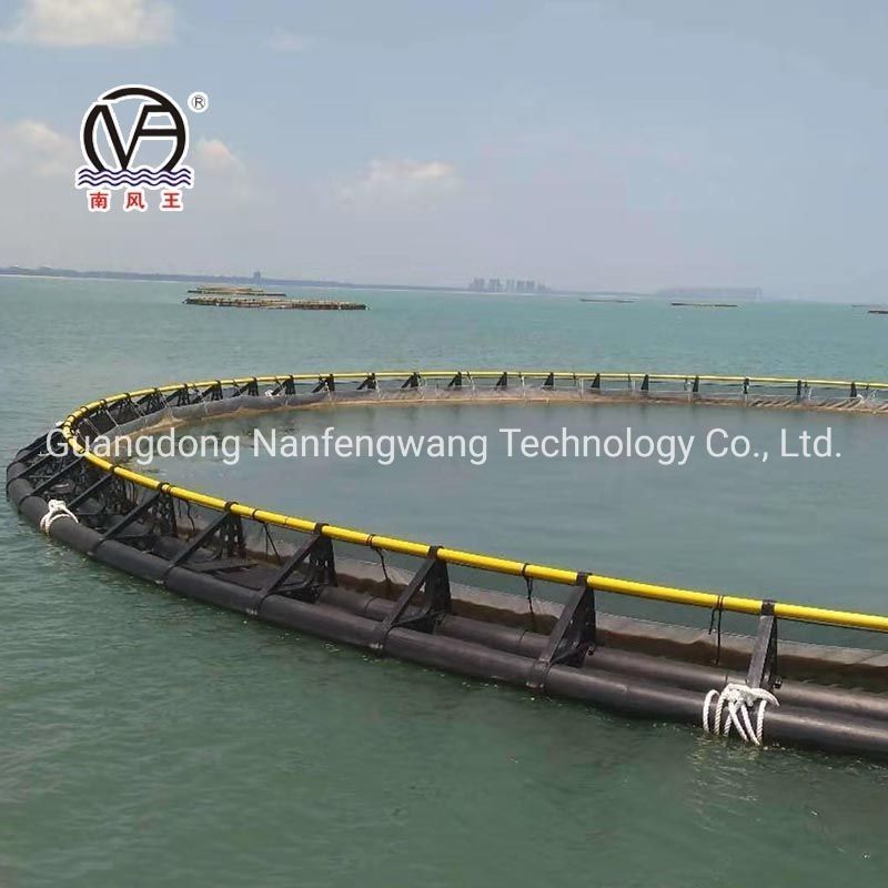 HDPE Anti Wind Wave Aquaculture Fish Cage Diameter 10m 60m CE Certified