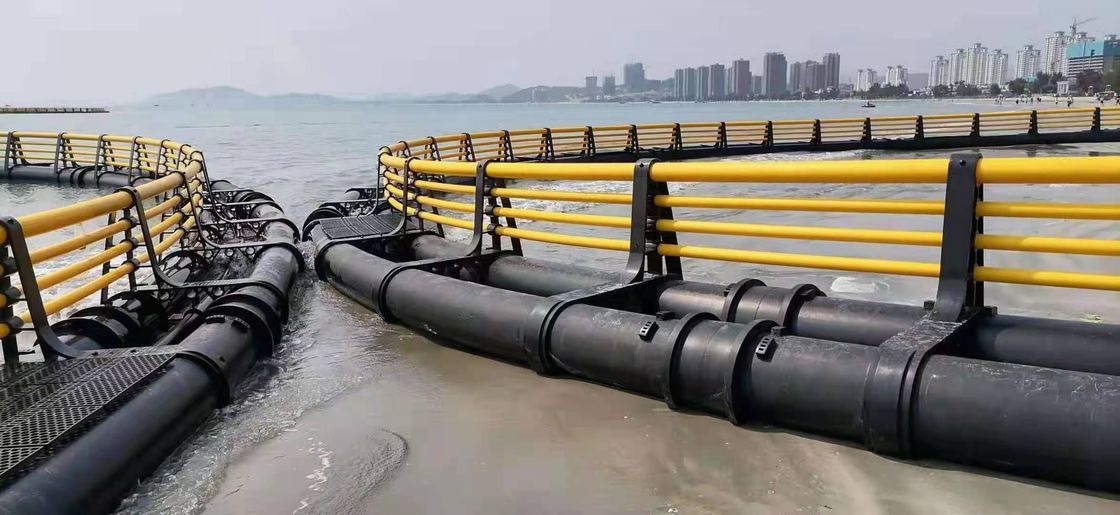 Floating Pipe 315mm HDPE Plastic Fish Farming Cage for Breeding Tilapia Fish in 10m 60m Diameter and Bracket