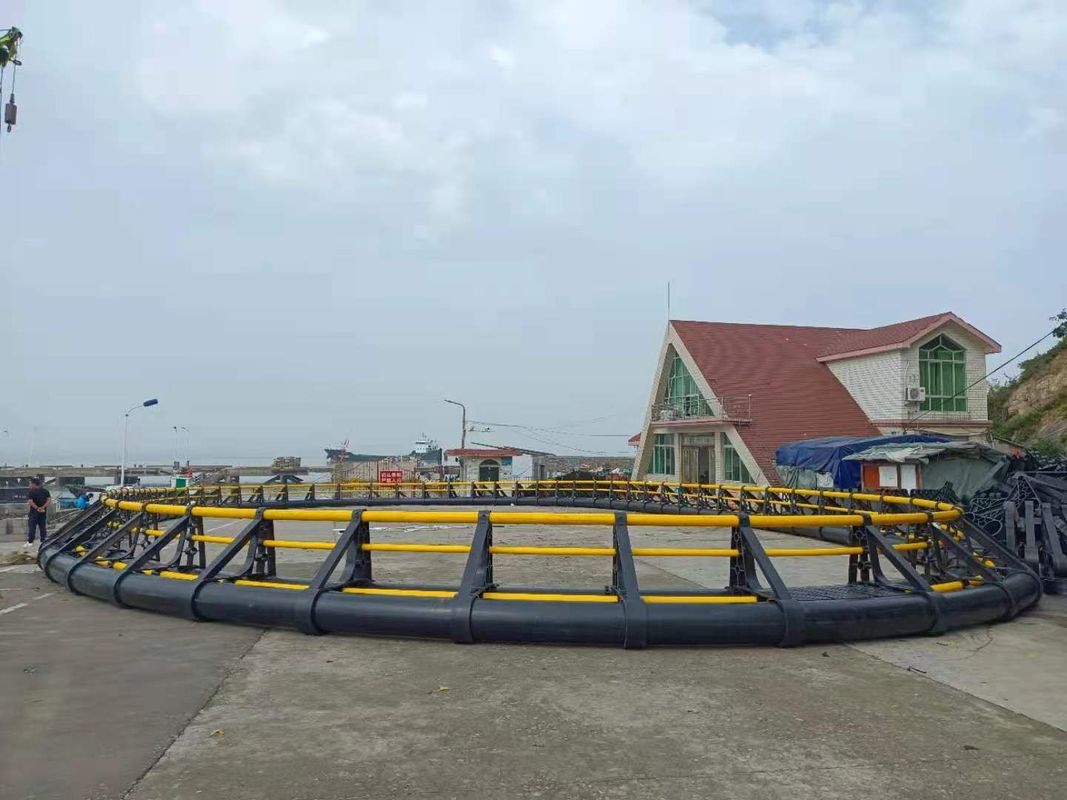 Super Strong HDPE Fish Cage in Delivery Detail Two Weeks After Receiving Deposit for Open Sea Aquaculture Fish Farming
