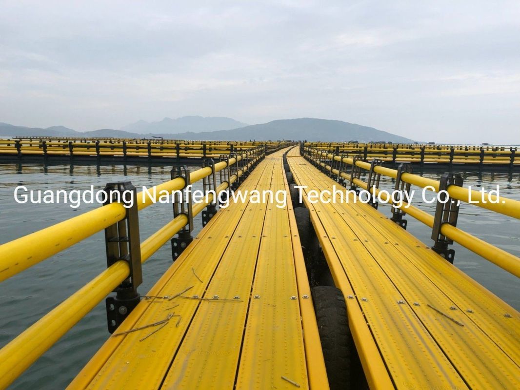 Ocean Lake Floating Leisure Cage Platform and Walkway Delivery Detail Two Weeks After Receiving Deposit