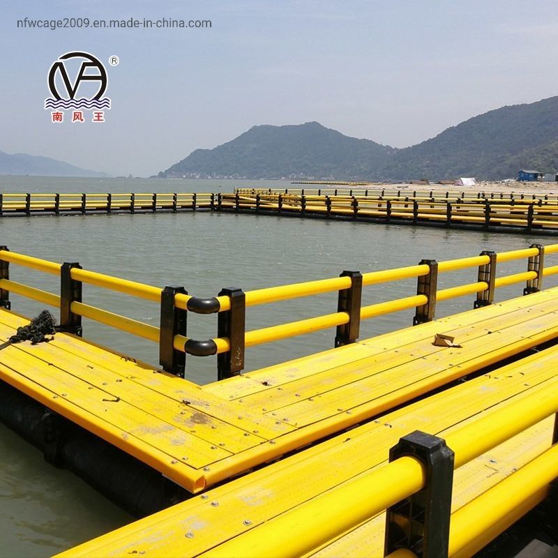Round Deep Sea Aquaculture And Marine Fish Cage Diameter 10m - 60m