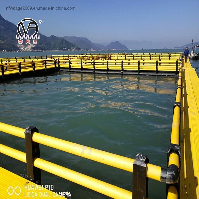 Round Deep Sea Aquaculture And Marine Fish Cage Diameter 10m - 60m