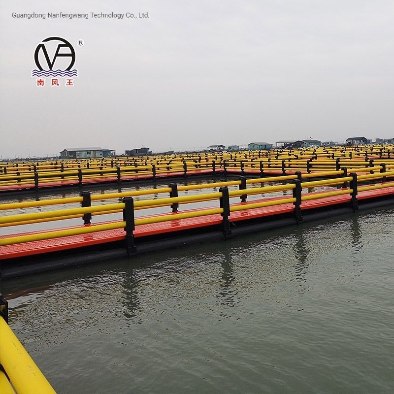 HDPE Net Cage Leisure Fish Cage Black and Yellow for Deep Sea Fish Culture