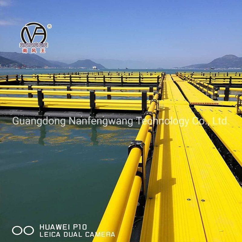 Round HDPE Leisure Fish Cage for Aquaculture Fish Durable and Long-Lasting