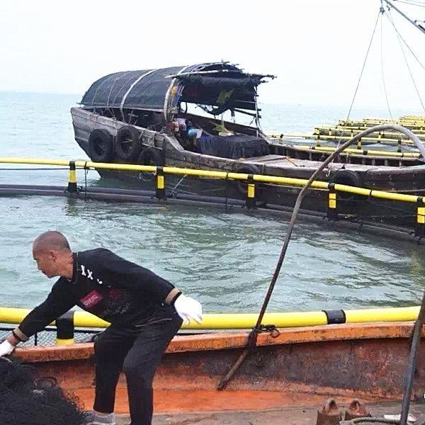 NF PE Offshore Aquaculture Net Cage Customized with Floating Pipe 200mm/250mm/315mm/350mm/400mm/450mm/500mm