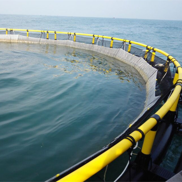 HDPE Round Fish Farming Cage 10m-50m Diameter with 200mm-400mm Pipe