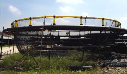 HDPE Floating Fish Cage 10m-50m Diameter Anti-Typhoon Design