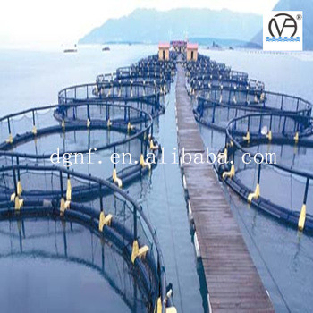 HDPE Fish Farming Cage with 50000 Ton Production Capacity and 50-Year UV Resistance for Preference Temperature -60°C/+80°C