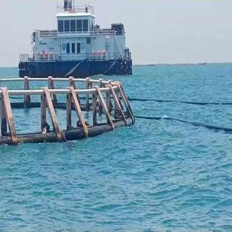 HDPE Fish Cage Floating Platform Integrated Molding Seamless Frame Anti Aging Impact Resistant For Offshore Breeding