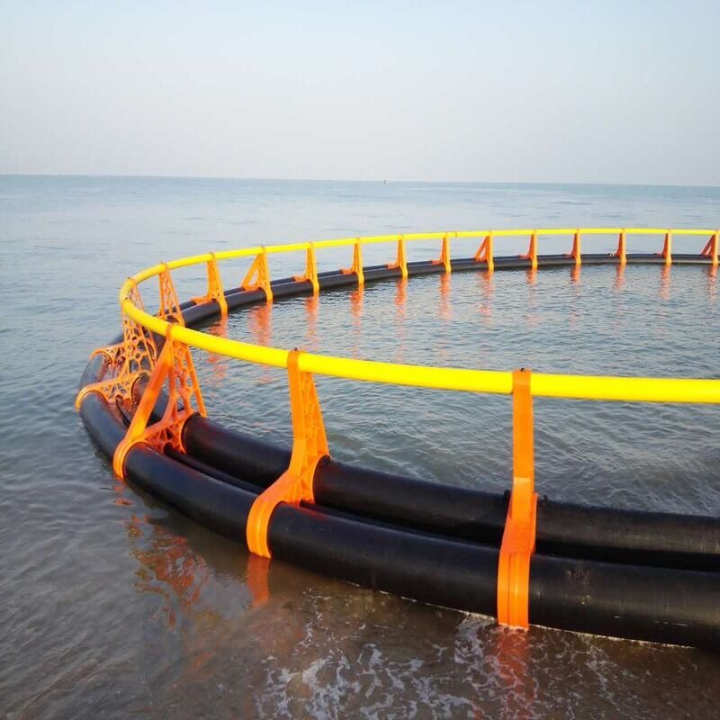 Round Fish Cage HDPE Floating Frame Featuring UV Resistance Corrosion Resistance And Wave Resistance For Lake Pond Farming