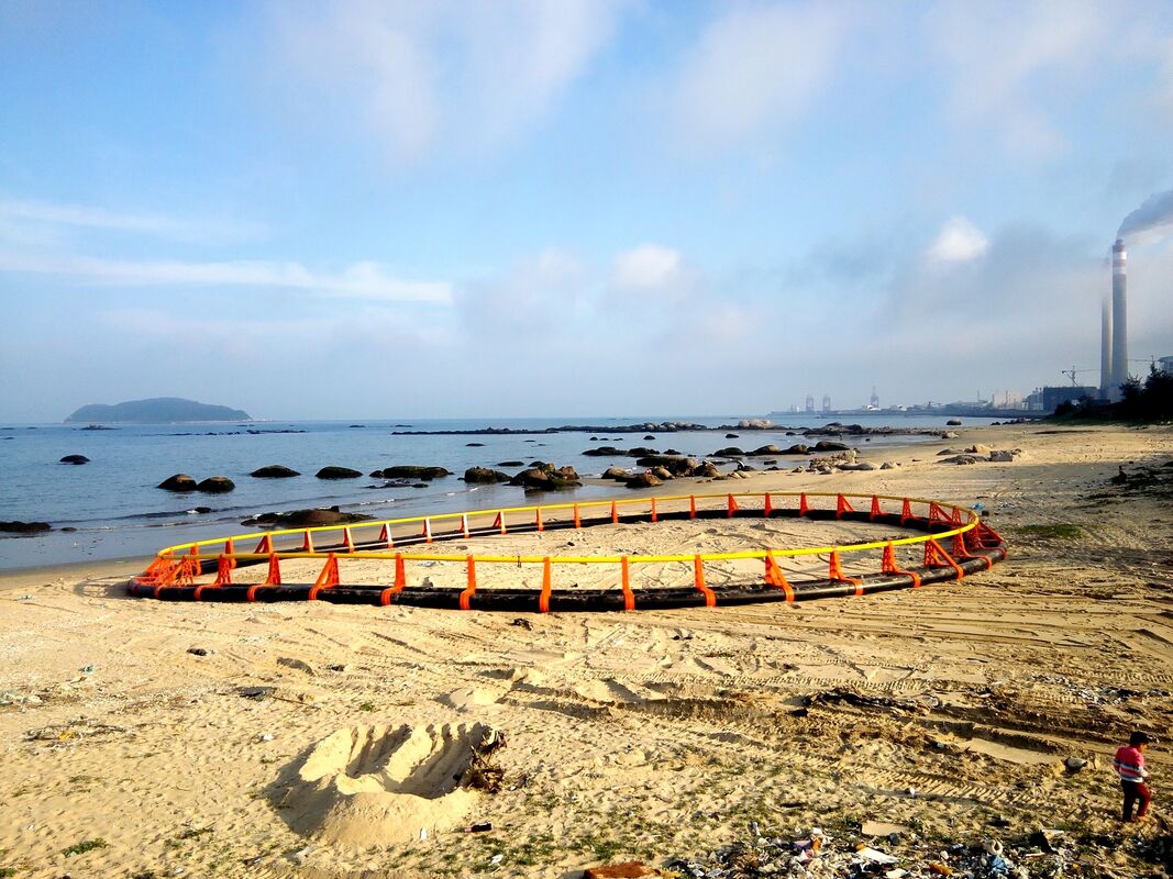Round HDPE Floating Fish Cage For Lake Reservoir Aquaculture