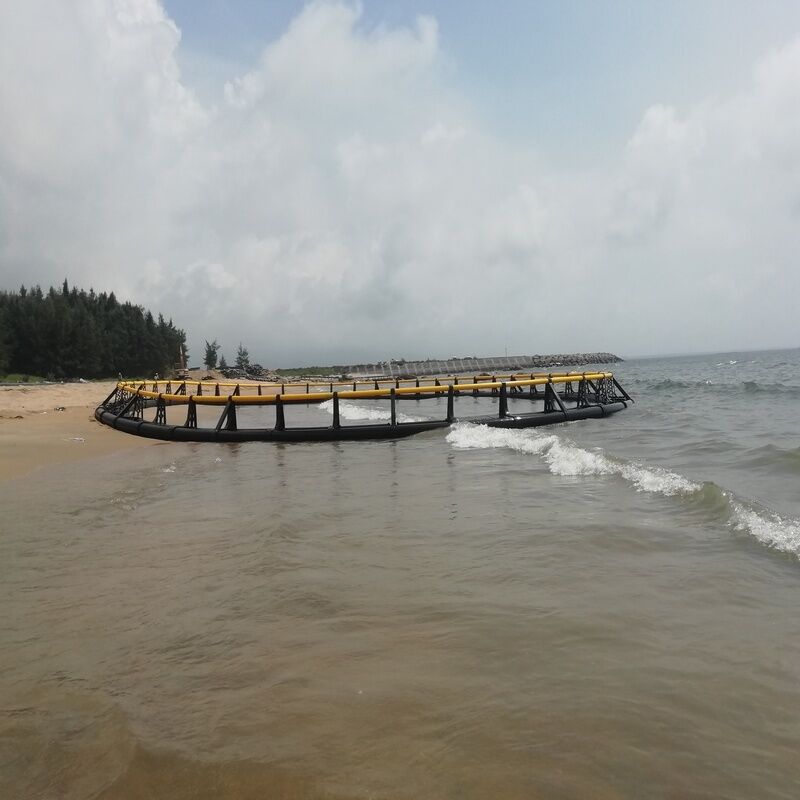 Heavy Duty Round Fish Breeding Cage Large Scale Commercial Aquaculture Cage Anti-Aging HDPE Net Cage for Freshwater Fish Farming